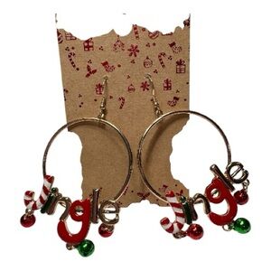 Festive Jingle Hoop Earrings